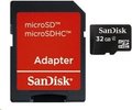 Obrázok pre výrobcu SanDisk microSDHC karta 32GB CL4 + adaptér