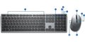 Obrázok pre výrobcu Dell Premier Multi-Device bezdrátová klávesnice a myš - KM7321W - CZ/SK