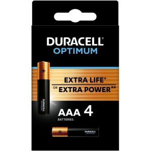 Obrázok pre výrobcu Duracell Optimum alkalická baterie 4 ks (AAA)