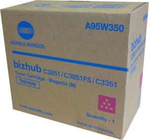 Obrázok pre výrobcu Konica Minolta originál toner A95W350, magenta, 12000str., TNP-49M, Konica Minolta Bizhub C3351, bizhub C3851, bizhub C3851FS