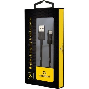 Obrázok pre výrobcu Gembird 8-pin charging and data cable, 2m, black