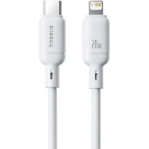 Obrázok pre výrobcu Baseus Rychlonabíjecí kabel Silky USB-C/Lightning 1m 20W bílý