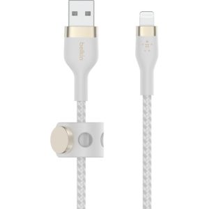 Obrázok pre výrobcu Belkin kabel USB-A s konektorem LTG,3M bilý pletený