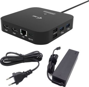 Obrázok pre výrobcu i-tec USB-C Dual HDMI Docking Station with Power Delivery 100W + i-tec Universal Charger 100W
