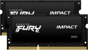 Obrázok pre výrobcu Kingston FURY Impact SO-DIMM DDR3L /8GB/1866MHz/CL11/2x4GB/Black