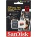 Obrázok pre výrobcu SanDisk micro SDXC 256GB Extreme PRO (200 MB/s Class 10, UHS-I U3 V30) + adaptér