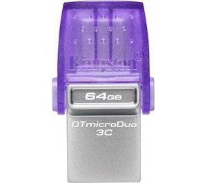 Obrázok pre výrobcu Kingston 64GB DT MicroDuo 3C, USB 3.0 dual A+C