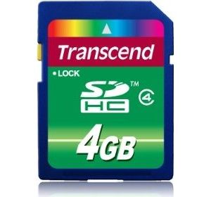 Obrázok pre výrobcu Transcend SDHC karta 4GB Class 4