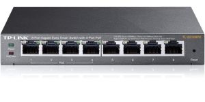 Obrázok pre výrobcu TP-LINK TL-SG108PE 8-port Gigabit PoE Easy Smart Switch including 4 PoE ports, IGMP Snoop, MTU/Port/Tag-based VLAN, QoS