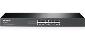 Obrázok pre výrobcu TP-LINK TL-SF1016 16-port 10/100M Switch, 16x10/100M, 1U 19-inch rack-mountable steel case