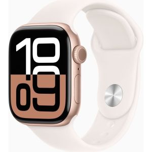 Obrázok pre výrobcu Apple Watch Series 10 GPS 42mm Rose Gold Aluminium Case with Light Blush Sport Band - S/M