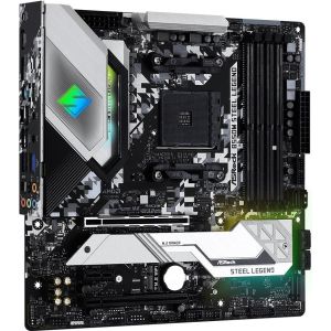 Obrázok pre výrobcu ASRock B550M Steel Legend / AM4 / 4x DDR4 DIMM / HDMI / DP / 2x M.2 / USB Type-C / mATX