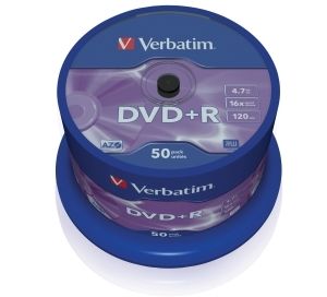 Obrázok pre výrobcu Verbatim DVD+R(50-Pack)Spindle/General Retail/16x/4.7GB