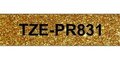 Obrázok pre výrobcu páska BROTHER TZePR831 čierne písmo, zlatá premium páska Tape (12mm)