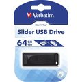 Obrázok pre výrobcu Verbatim USB flash disk, 2.0, 64GB, Slider, čierny