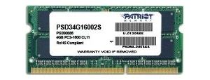 Obrázok pre výrobcu Patriot 4GB Signature Line 1600MHz DDR3 CL11 SODIMM