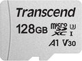 Obrázok pre výrobcu Transcend 128GB microSDXC 300S UHS-I U3 V30 A1 (Class 10) paměťová karta (bez adaptéru), 95MB/s R, 45MB/s W