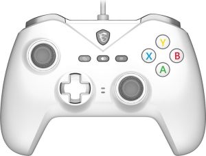 Obrázok pre výrobcu MSI gamepad FORCE GC200 WHITE/ drátový/ USB/ pro PC, Android/ bílý