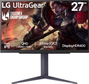 Obrázok pre výrobcu LG UltraGear 27GS85Q-B 27"/IPS/QHD/ 180Hz/1ms/Black