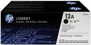 Obrázok pre výrobcu Q2612AD Toner HP čierna dual pack [ 2x2000str., LaserJet 1010/1012/1015/1020 ]