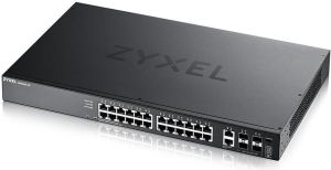 Obrázok pre výrobcu Zyxel XGS2220-30, L3 Access Switch, 24x1G RJ45 2x10mG RJ45, 4x10G SFP+ Uplink, incl. 1 yr NebulaFlex Pro