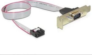Obrázok pre výrobcu Delock Low Profile Slot Bracket > 1 x Serial Pin layout: 1:1