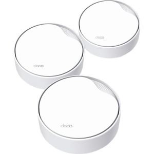 Obrázok pre výrobcu TP-LINK DECO X50-POE(3-PACK) AX3000 Whole Home Mesh Wi-Fi 6 System with PoE 574Mbps at 2.4GHz + 2402Mbps at 5GHz 4x Internal Antennas