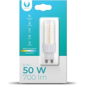 Obrázok pre výrobcu LED žárovka Forever G9 8W studená bílá (6000K)