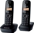 Obrázok pre výrobcu Panasonic KX-TG1612FXH telefon bezsnurovy DECT / sivy 2x