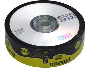 Obrázok pre výrobcu CD-R MAXELL 700MB 52X 25ks/spindel