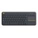 Obrázok pre výrobcu Logitech Wireless Touch Keyboard K400 Plus Black , SK / CZ