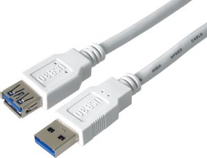 Obrázok pre výrobcu PremiumCord Prodlužovací kabel USB 3.0 Super-speed 5Gbps A-A, MF, 9pin, 1m bílá