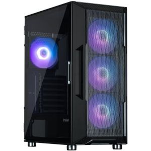 Obrázok pre výrobcu Zalman skříň I3 Neo ARGB black / ATX / 4x120 ARGB fan / 2xUSB 3.0 / 1xUSB 2.0 / prosklená bočnice / mesh panel / černá