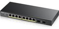 Obrázok pre výrobcu Zyxel GS1900-10HP v2, 8-port GbE L2 PoE Smart Switch + 2 SFP slots, 802.3at, desktop, fanless, 70 Watt