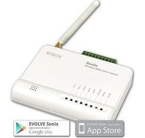 Obrázok pre výrobcu EVOLVE Sonix - bezdrotovy GSM alarm (4ks dialk. ovlad.,PIR cidlo pohybu, cidlo na dvere/okno, externé repro, Android/iPhone