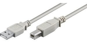 Obrázok pre výrobcu USB kábel (2.0), USB A samec - USB B samec, 0.8m, šedý