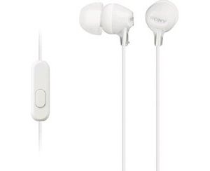 Obrázok pre výrobcu SONY MDR-EX15AP - Sluchátka do uší s mikrofonem - White