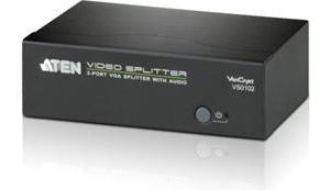 Obrázok pre výrobcu ATEN VS0102-AT-G 2PORT VGA Splitter with Audio W/EU ADP
