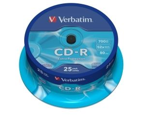 Obrázok pre výrobcu Verbatim CD-R (25-Pack) Spindle/DL/52x/700MB