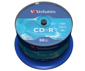 Obrázok pre výrobcu Verbatim CD-R (50-pack) 700MB/80min, 52x, Spindl