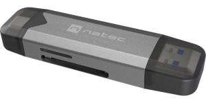 Obrázok pre výrobcu Čtečka karet Natec SCARAB 3 USB-A + USB-C 3.1 GEN 1/microSD/microSDHC/microSDXC/SD/SDHC/SDXC/T-Flash