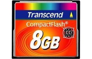 Obrázok pre výrobcu Transcend Compact Flash karta 8GB High Speed 133x