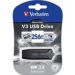 Obrázok pre výrobcu Verbatim USB flash disk, USB 3.0, 256GB, V3, Store N Go, čierny, USB A, s výsuvným konektorom