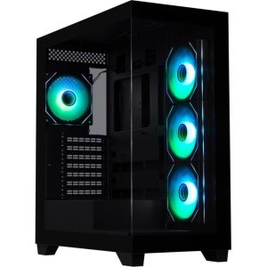 Obrázok pre výrobcu BitFenix skříň CETO / ATX / 4x 120mm ARGB fan / 2x USB 3.0 / USB-C / tvrzené sklo / černá