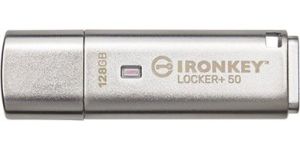 Obrázok pre výrobcu Kingston IronKey Locker+ 50 128GB /USB 3.1/USB-A/Stříbrná