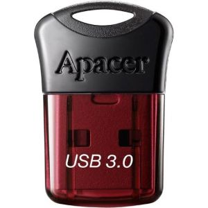 Obrázok pre výrobcu Apacer USB flash disk, 3.0, 32GB, AH157, čierna, červená, AP32GAH157R-1, s krytkou