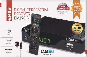 Obrázok pre výrobcu DVB-T2 PŘIJÍMAČ EM 190-S HD (HEVC H265)