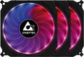 Obrázok pre výrobcu CHIEFTEC sada ventilátorů Tornado / 3x 120mm fan / RGB LED / RGB ovladač / Dálkové ovládání / ultratichý 16 dBa