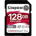 Obrázok pre výrobcu Kingston Canvas React Plus SDHC 128GB /300MBps/UHS-II U3 / Class 10