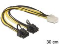 Obrázok pre výrobcu Delock PCI Express power cable 6 pin female > 2 x 8 pin male 30 cm